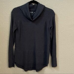 Women's Gray Cowl Neck Sweater